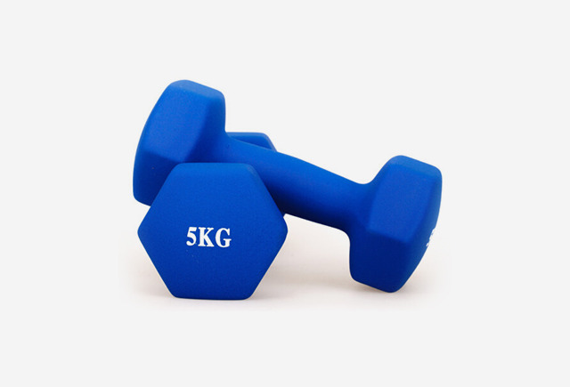 Гантелі FitMi 2 шт по 5кг, сині
