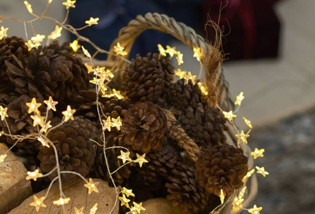 Гірлянда Sirius Зірочки, прозоро-зелена, на 160 LED лампочок