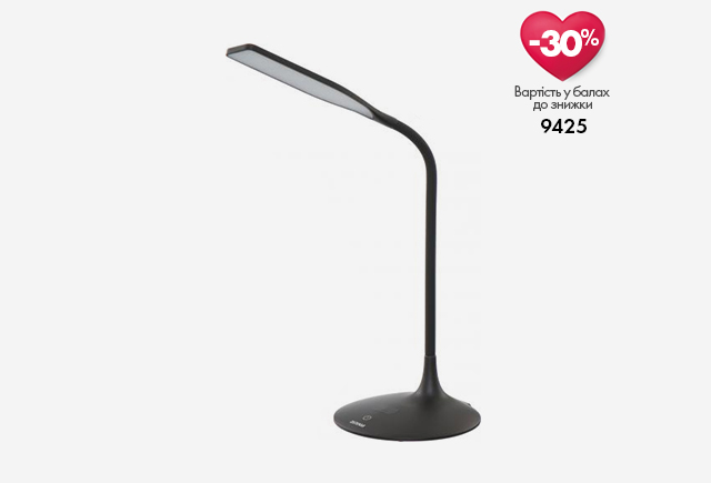 Чорна світлодіодна настільна лампа Maxus Desk