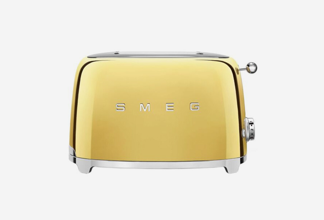 Тостер Smeg TSF01GOEU, Gold