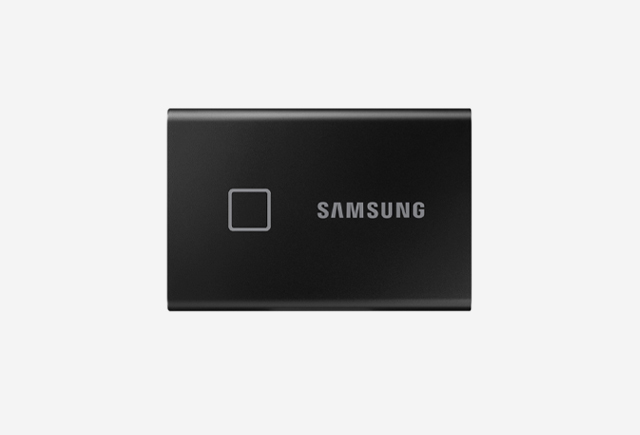 Портативний SSD Samsung T7 зі сканером відбитків пальців, Black