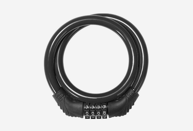 Чорний кодовий велозамок Forever WP 1, 18/16 см