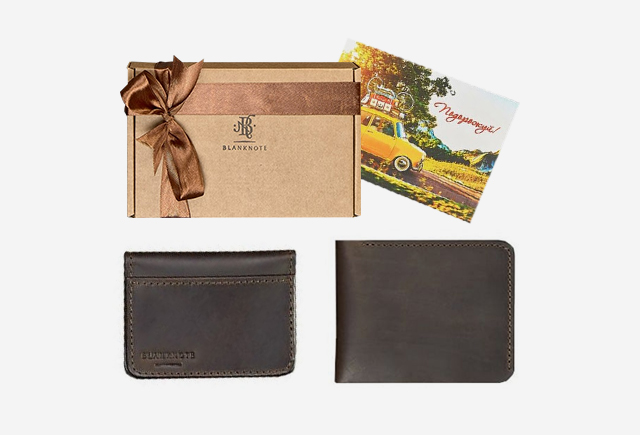 Подарунковий набір шкіряних аксесуарів BlankNote Бангкок