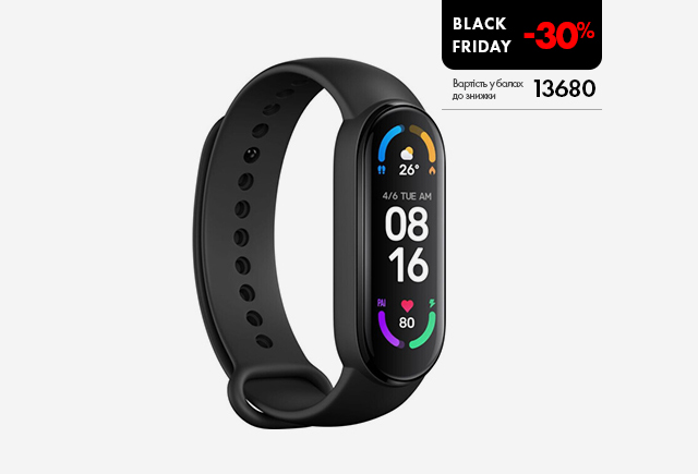 Фітнес-браслет Mi Smart Band 6 Black