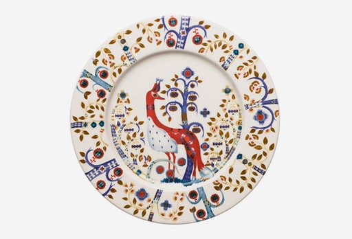 [11138-10055] Біла тарілка iittala Taika з малюнком, 22 см