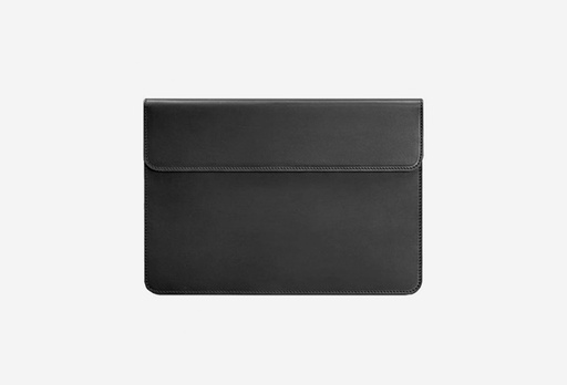 [7897-8843] Чорний шкіряний чохол-конверт BlankNote для MacBook Air/Pro 13'' на магнітах