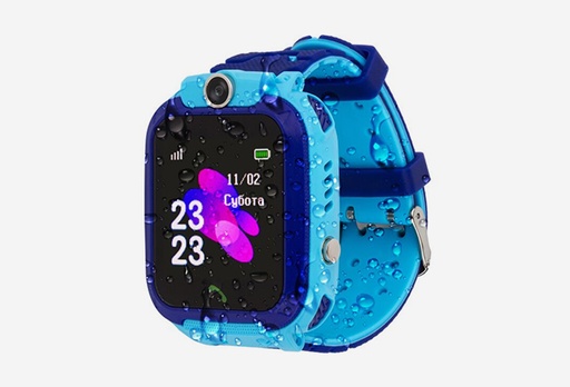 [8204-9135] Дитячий водонепроникний смарт-годинник AmiGo GO002 Swimming Camera Wi-Fi синього кольору