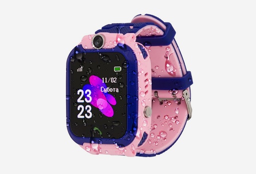 [8205-9136] Дитячий водонепроникний смарт-годинник AmiGo GO002 Swimming Camera Wi-Fi рожевого кольору